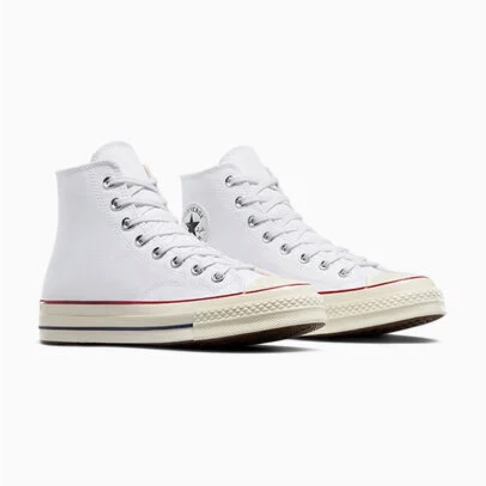 New!! Converse Chuck 70 White Canvas Mens 8 Women’s 10 - Picture 3 of 7
